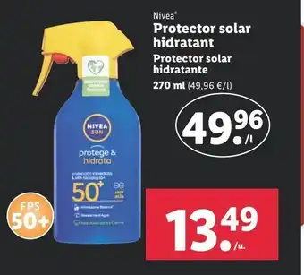 Lidl Protector solar nivea oferta