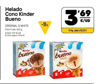 AhorraMas Helados kinder oferta