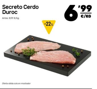 AhorraMas Secreto de cerdo oferta