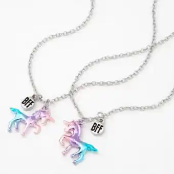 Claire's Best friends glitter butterfly necklaces - 2 pack oferta