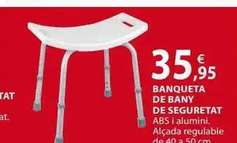 Fes Més Banqueta De Bany De Seguretat oferta