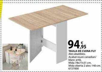 Fes Més Taula De Cuina Fly oferta