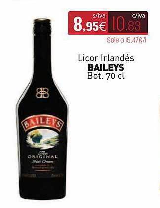Cuevas Cash Licor Irlandés Baileys oferta