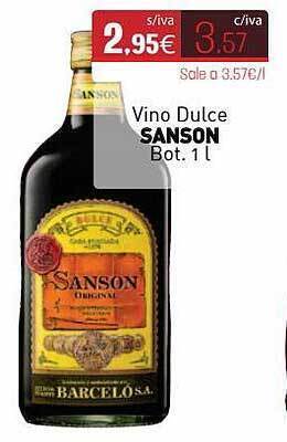 Cuevas Cash Vino Dulce Sanson oferta