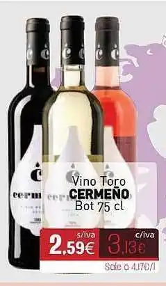Cuevas Cash Vino Toro Cermeño oferta