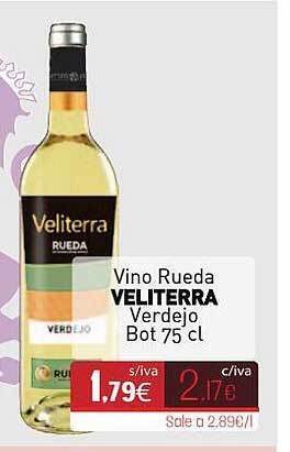 Cuevas Cash Vino Rueda Veliterra Verdejo oferta
