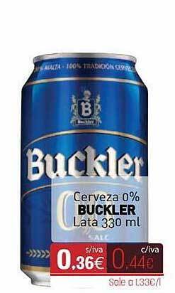 Cuevas Cash Cerveza 0% Buckler oferta