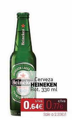 Cuevas Cash Cerveza Heineken oferta