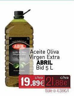 Cuevas Cash Aceite Oliva Virgen Extra Abril oferta