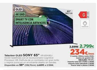 El Corte Inglés Televisor Oled Sony 65 oferta