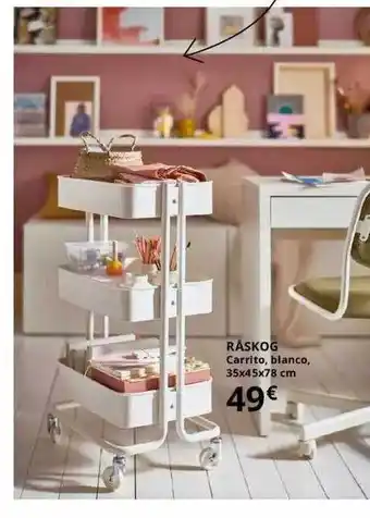 IKEA Raskog Carrito Blanco 35x45x78 Cm oferta