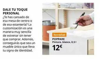 IKEA Poppare Pintura Blanco oferta