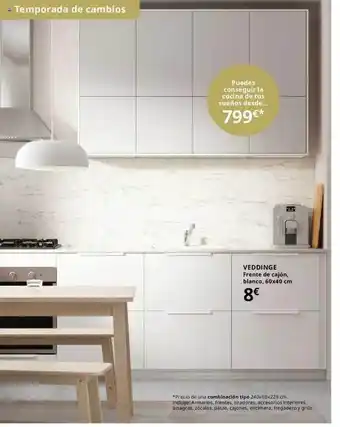 IKEA Veddinge Frente De Cajón Blanco 60x40 Cm oferta