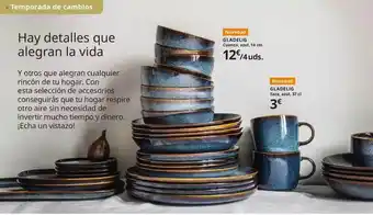 IKEA Gladelig Cuenco Azul 14 Cm Gladelig Taza Azul 34 Cl oferta