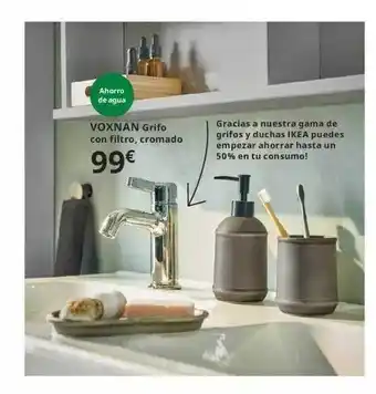IKEA Voxnan Grifo Con Filtro Cromado oferta