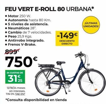 Feu Vert Bicicleta estática feuvert oferta