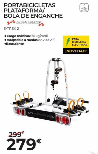 Feu Vert Portabicicletas de enganche oferta