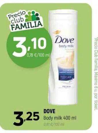 Coviran Dove Body Milk oferta