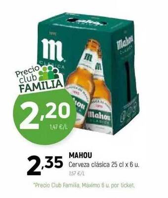 Coviran Mahou Cerveza Clásica oferta