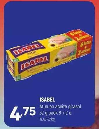 Coviran Isabel Atún En Aceite Girasol Pack 6+2 oferta