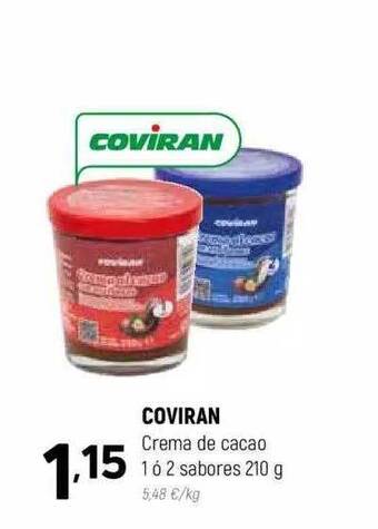 Coviran Coviran Crema De Cacao 1 ó 2 Sabores oferta