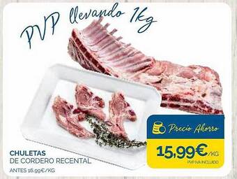 Supermercados La Despensa Chuletas De Cordero Recental oferta