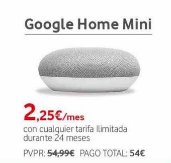 Vodafone Google Home Mini oferta