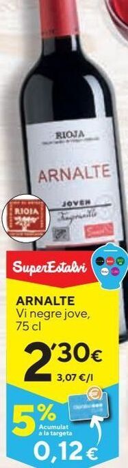 Caprabo Vino tinto arnalte oferta