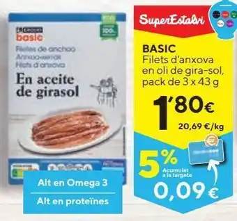 Caprabo Aceite de girasol basic oferta