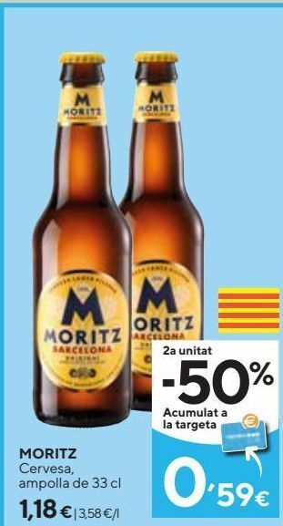 Caprabo Cerveza moritz oferta