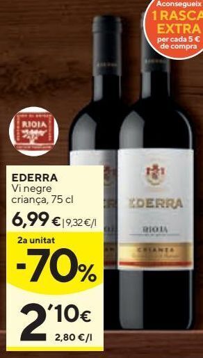 Caprabo Vino tinto ederra oferta