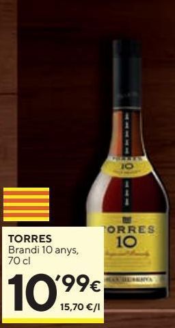 Caprabo Brandy torres oferta