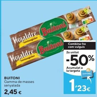 Caprabo Masa de hojaldre buitoni oferta