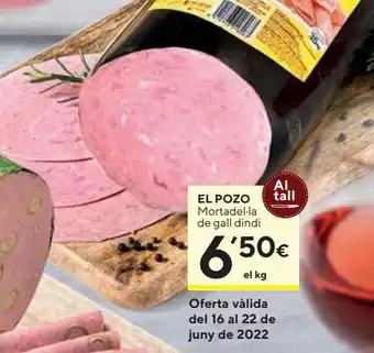 Caprabo Mortadela el pozo oferta