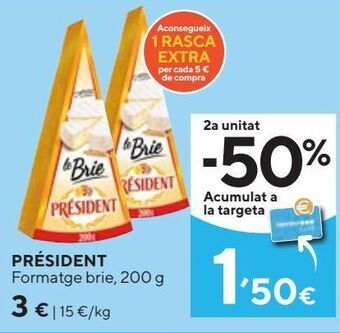 Caprabo Queso brie président oferta
