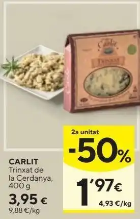 Caprabo Platos preparados carlit oferta