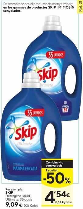 Caprabo Detergente líquido skip oferta