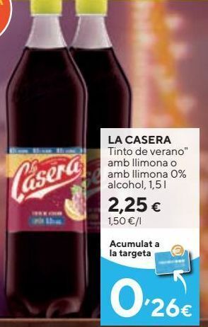 Caprabo Tinto de verano la casera oferta