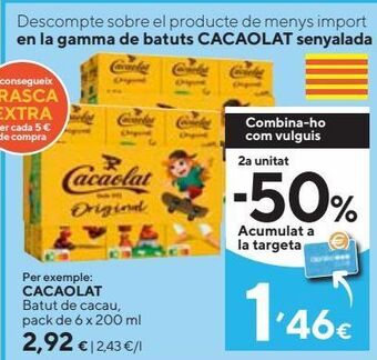 Caprabo Batidos cacaolat oferta