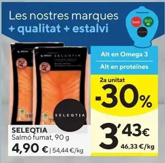 Caprabo Salmón ahumado seleqtia oferta
