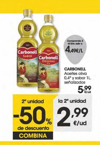Eroski Carbonell aceite de oliva 0,4º 1 l oferta