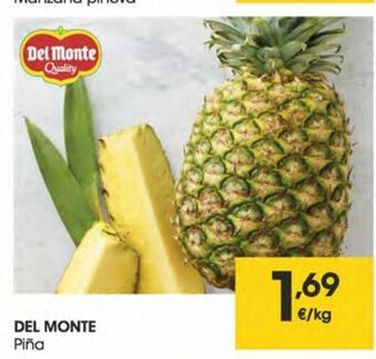Eroski Del monte piña al peso oferta