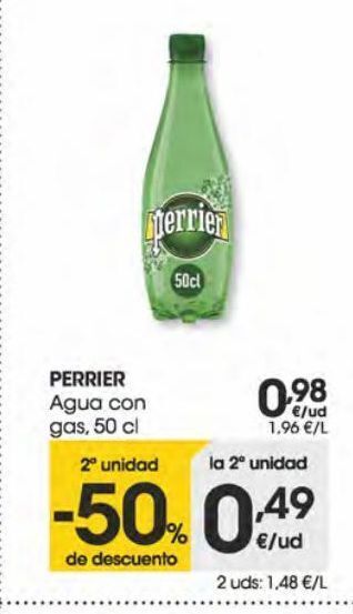 Eroski Perrier agua con gas 0,5 l oferta