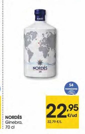 Eroski Nordés ginebra 70 cl oferta