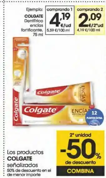 Eroski Colgate dentífrico encías fortificante 75 ml oferta