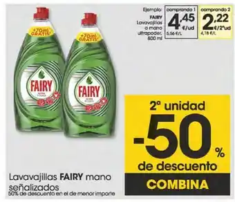 Eroski Fairy lavavajillas a mano ultrapoder 800 ml oferta