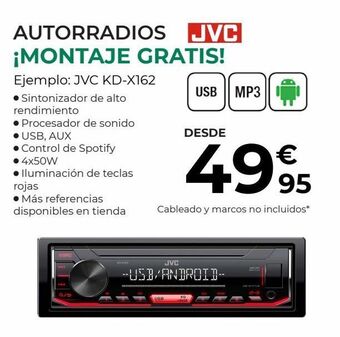 Radio de coche jvc