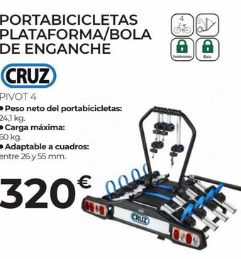 Feu Vert Portabicicletas de enganche cruz oferta