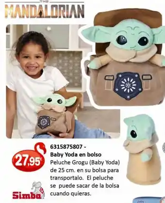 Afede Baby yoda en bolso oferta