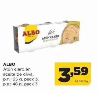 Alimerka Albo Tún Claro En Aceite De Oliva oferta